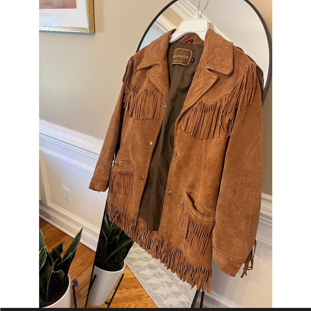 Size 8 VINTAGE Wellington Suede Jacket